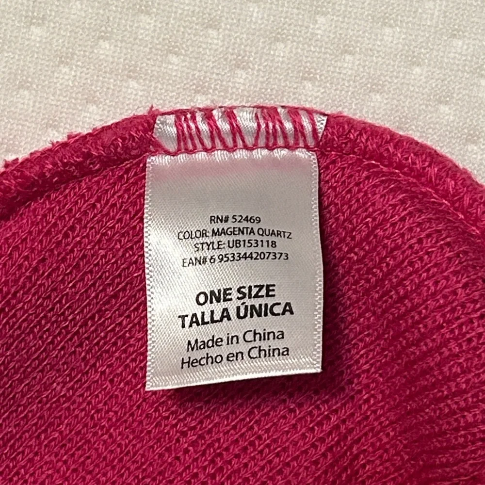 Pink Knit Hat and Gloves Set